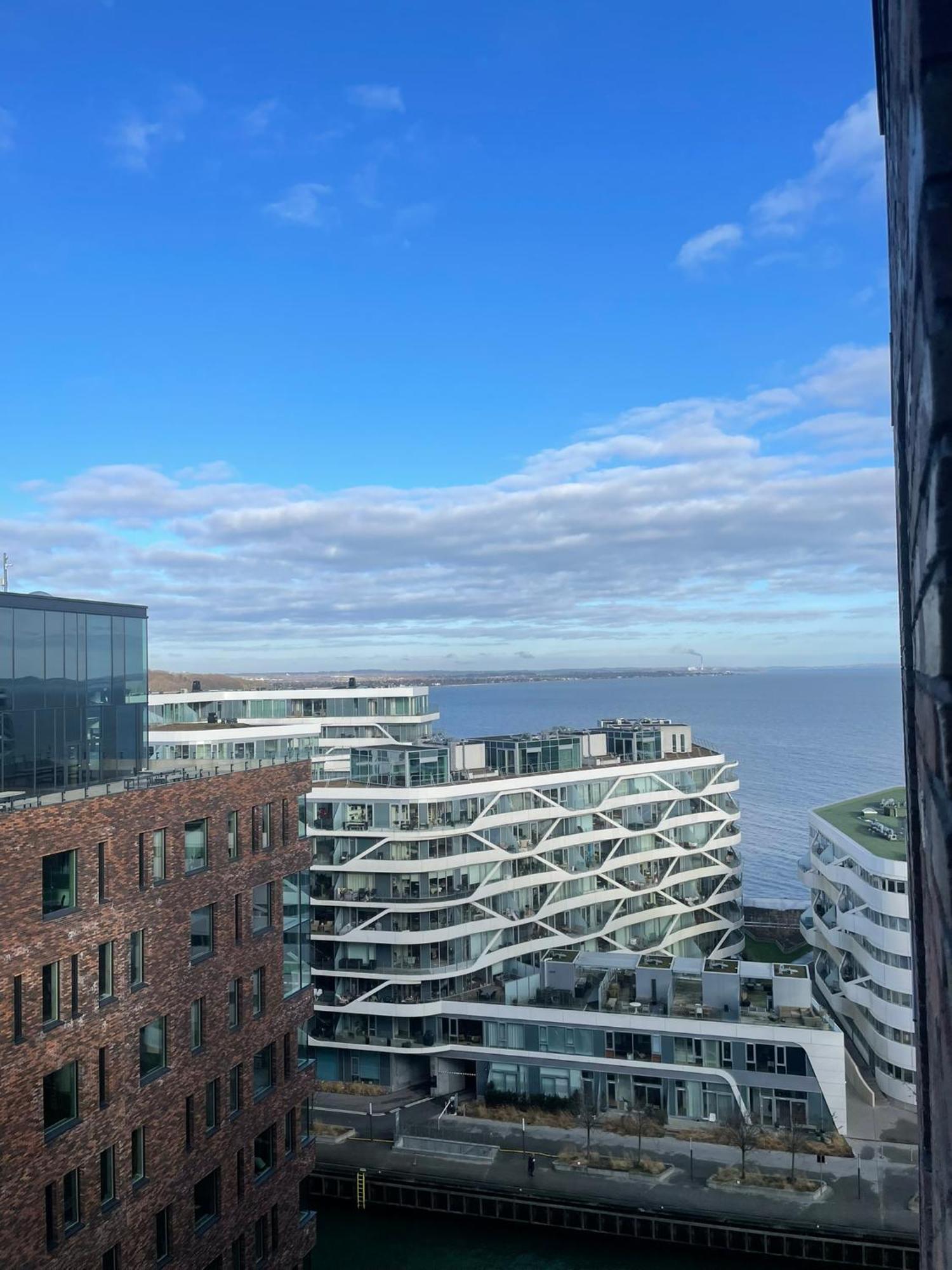 Lejlighed Private Seaview - 2 Balconies, 11th Floor, Elevator, Friendly Lively Area Århus